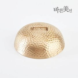 YEDAMUN Bangjja Bronze Gua Sha Massager, Sauce Dish - Traditional Korean Meridian Massage Tool, Handmade Non-Toxic Wellness Tool _ Made in KOREA